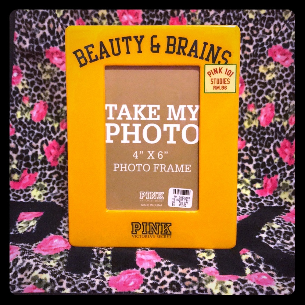 💛PINK VS Beauty & Brains Photo Frame Vintage💛